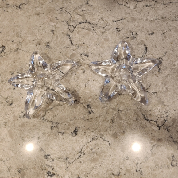 Simon Pearce starfish candle holders - Picture 2 of 4